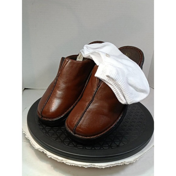 PREDICTIONS Brown Leather Slip On Casual Shoes Womens Size 6.5 - Picture 6 of 14